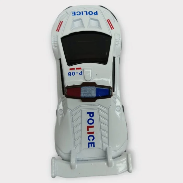 Metal Mini Polis Arabası  8 cm - Polis - 3 - 1 ADET