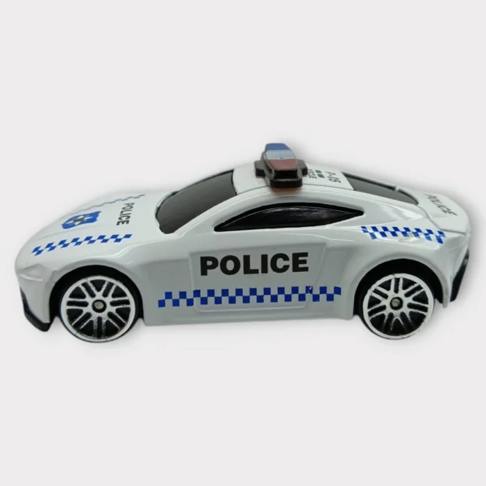 Metal Mini Polis Arabası  8 cm - Polis - 5 - 1 ADET