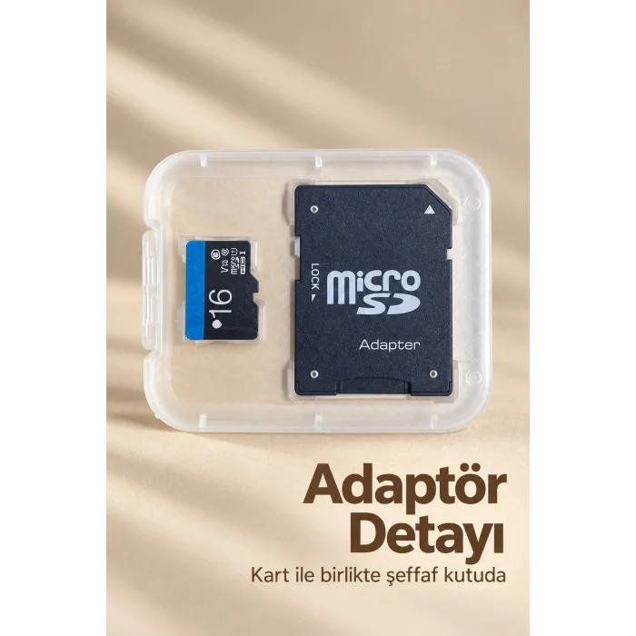 MicroSD Kart 16 GB SD Adaptör ile Birlikte