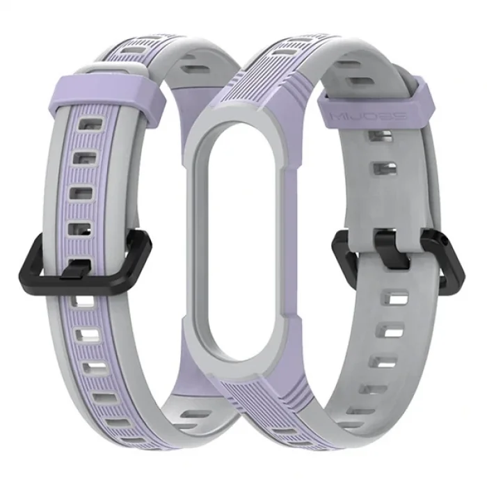 Mijobs Xiaomi Mi Band 5-4 Çift Renk Kayış Kordon-(5775)