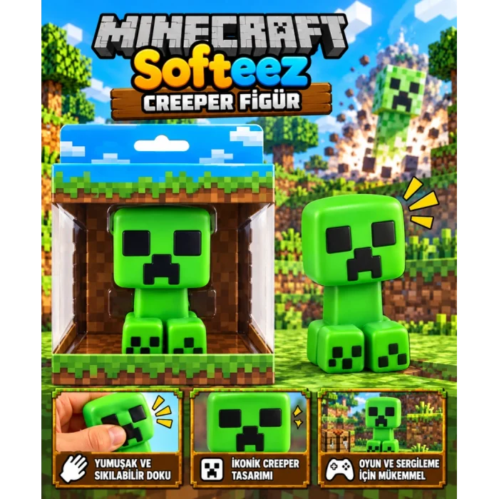 Minecraft Softeez Creeper Figür