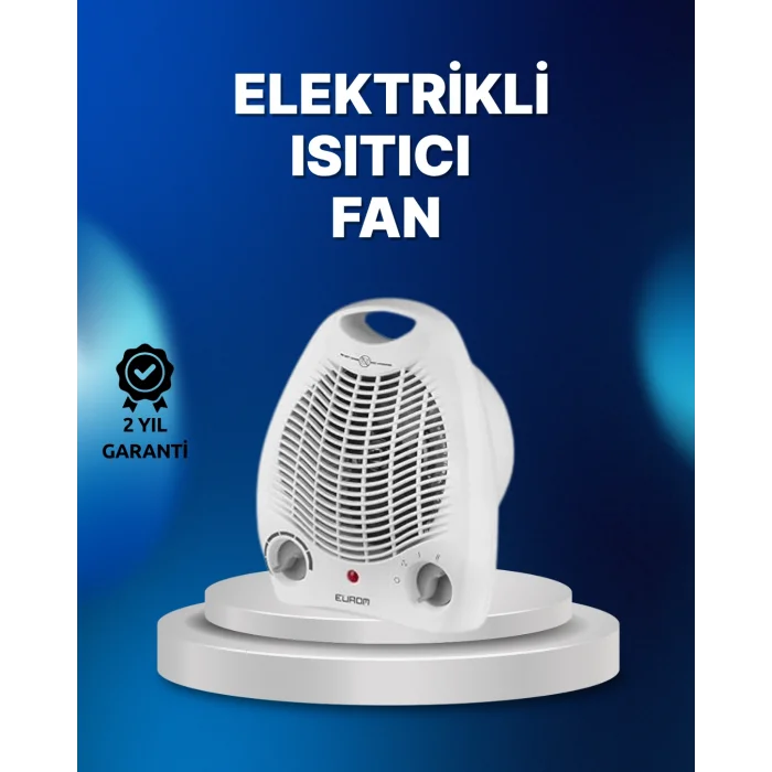 Mini Elektrikli Isıtıcı – 2000W Güç Fanlı Isıtma 3 Isı Modu