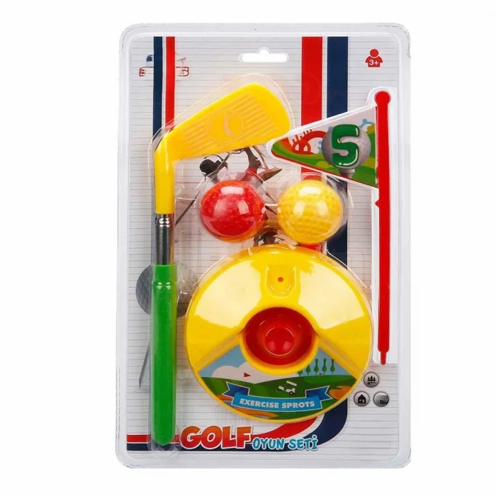 Mini Golf Oyun Seti - Sarı Top Çukuru