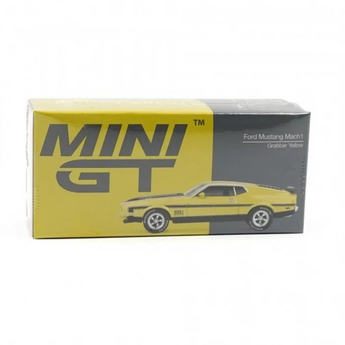 Mini GT 1/64 Ford Mustang Mach1 Grabber Yellow