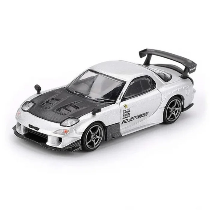 Mini GT 1/64 Mazda RX-7 RE-Amemiya Silver Metallic