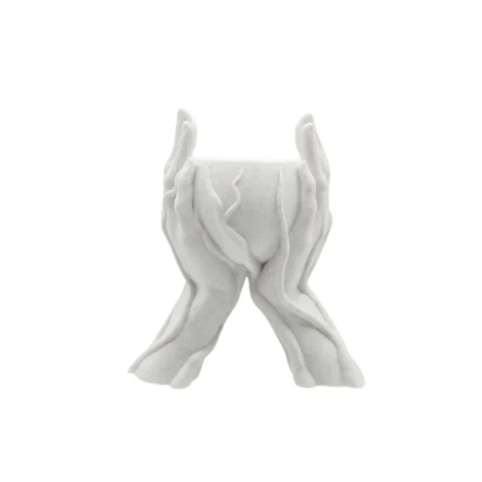 Minimalist El Tasarımlı Dekoratif 3D Saksı Vazo Modern Masa Dekoru