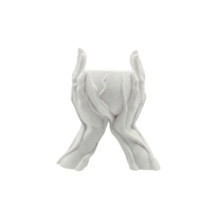 Modern Ev Dekoru İçin El Şeklinde 3D Baskı Dekoratif Saksı Vazo