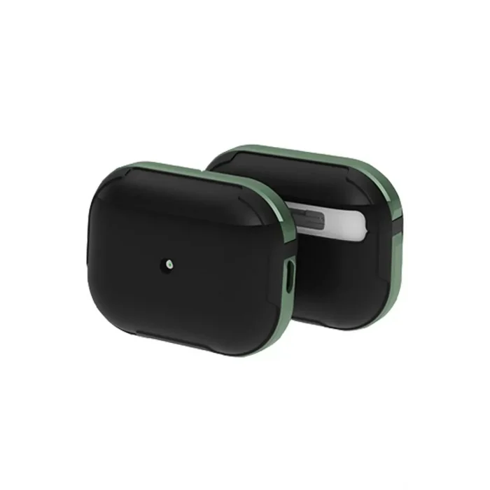 Movenchy Apple Airpods Pro 2 (2.nesil) MO-A8 Armor Kılıf - Koyu Yeşil