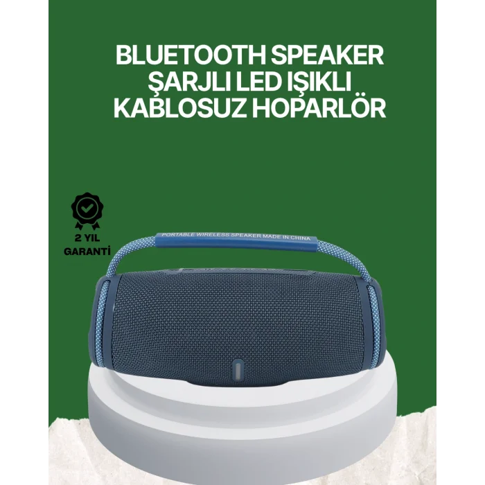 Net Stereo Ses Sunan IPX5 Su Geçirmez Bluetooth Hoparlör