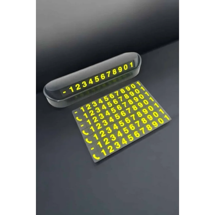 Numaralık Araç İçi Araba Araç Park Numaratör Telefon Numarası Yazma