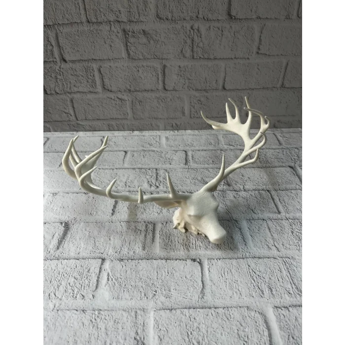 odern Geyik Başı Biblo 25 cm Zarif Masa Üstü Dekor