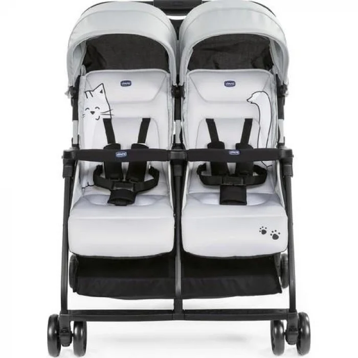 Ohlala Twin İkiz Bebek Arabası Silver