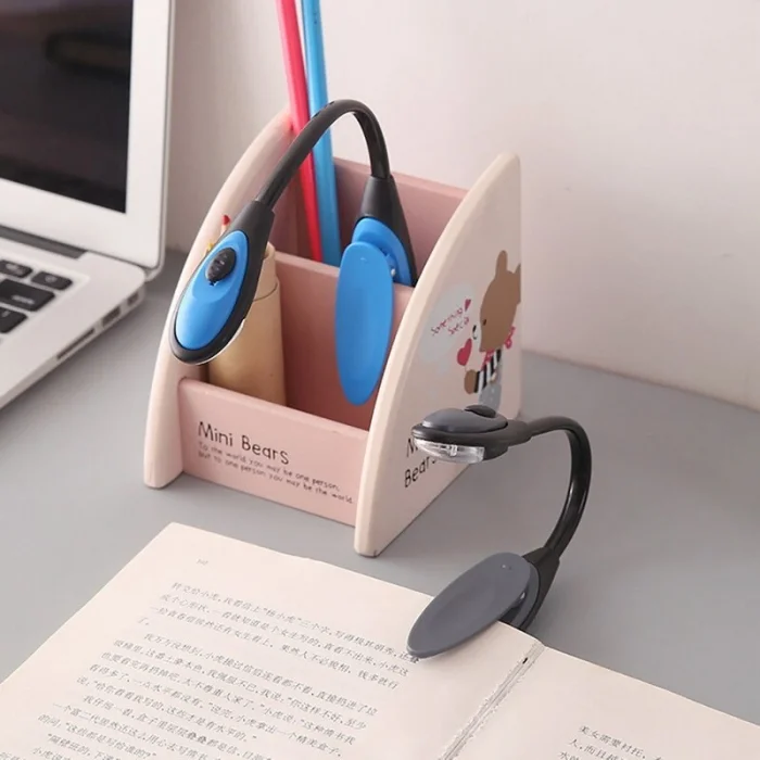 Okuma Işığı Led Booklight Kıskaçlı Pilli Model Led Işık