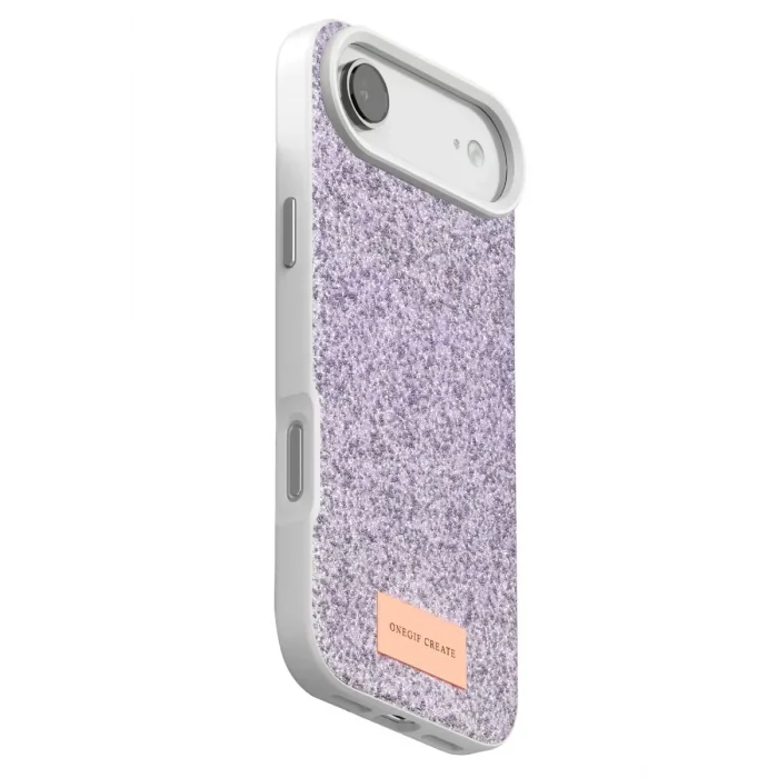 Onegif Apple iPhone 17 Air Uyumlu Bright Simli Kapak - Lila