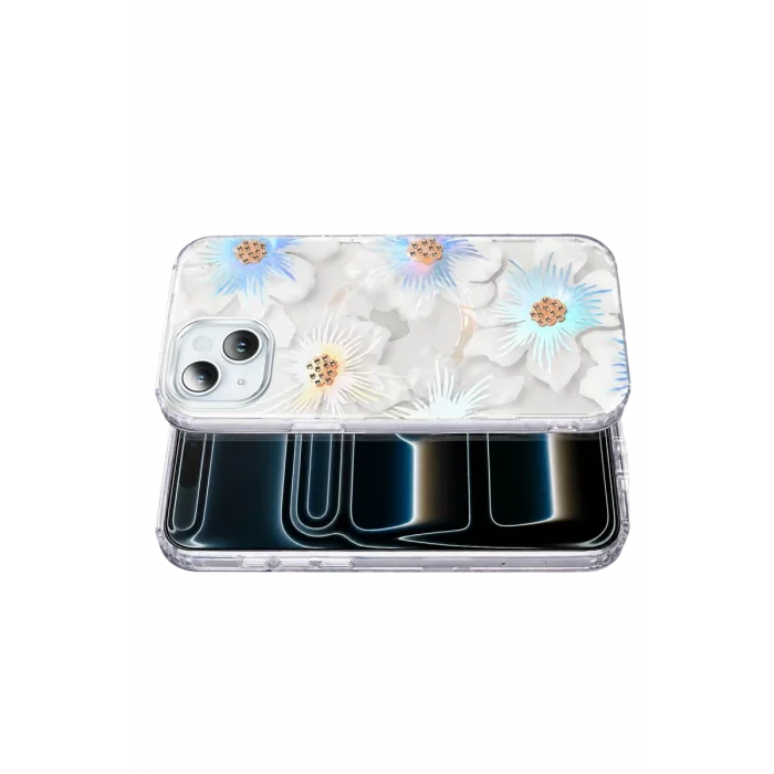 Onegif Apple iPhone 15 Uyumlu Desina Magsafe Kapak - Desen 2