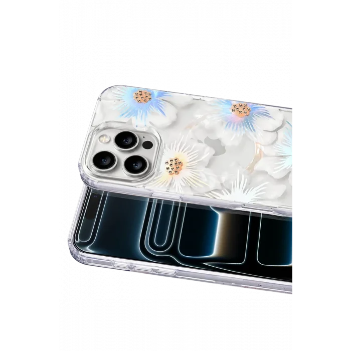 Onegif Apple iPhone 16 Pro Max Uyumlu Desina Magsafe Kapak - Desen 2