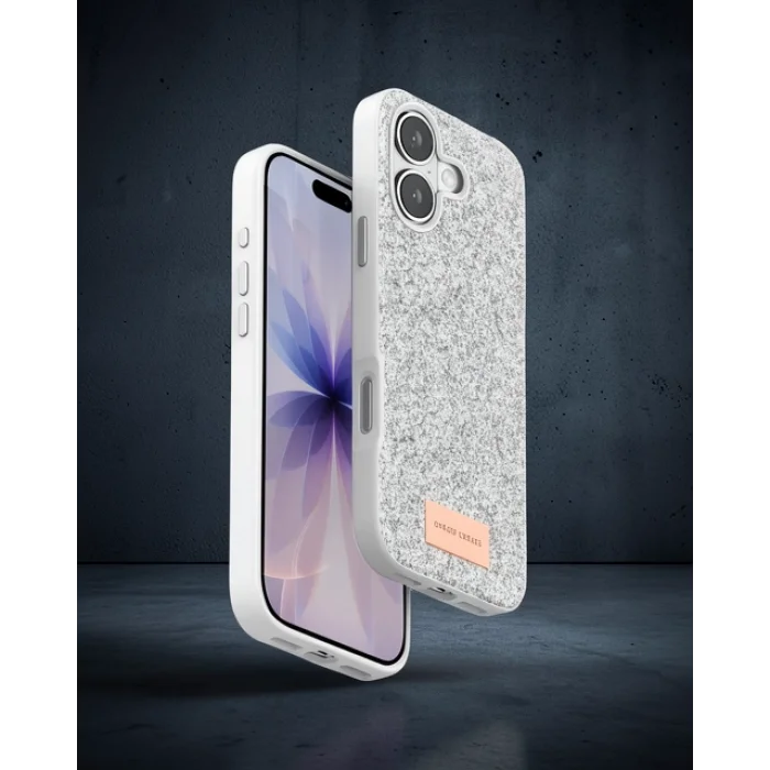OneGif iPhone 17 Bright Simli Kılıf - Beyaz
