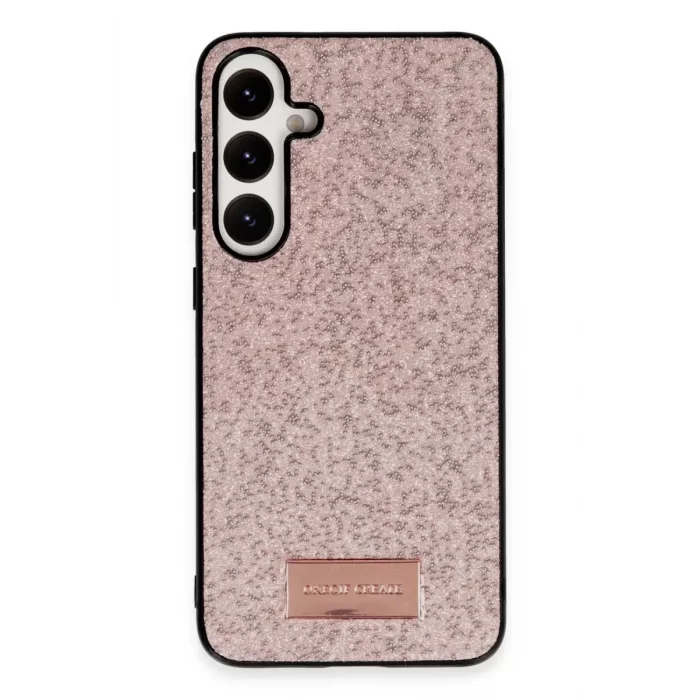 Onegif Samsung Galaxy A05S Uyumlu Bright Simli Kapak - Pembe