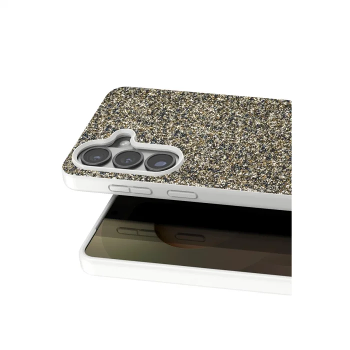 Onegif Samsung Galaxy S26 Bright Simli Kapak - Gold