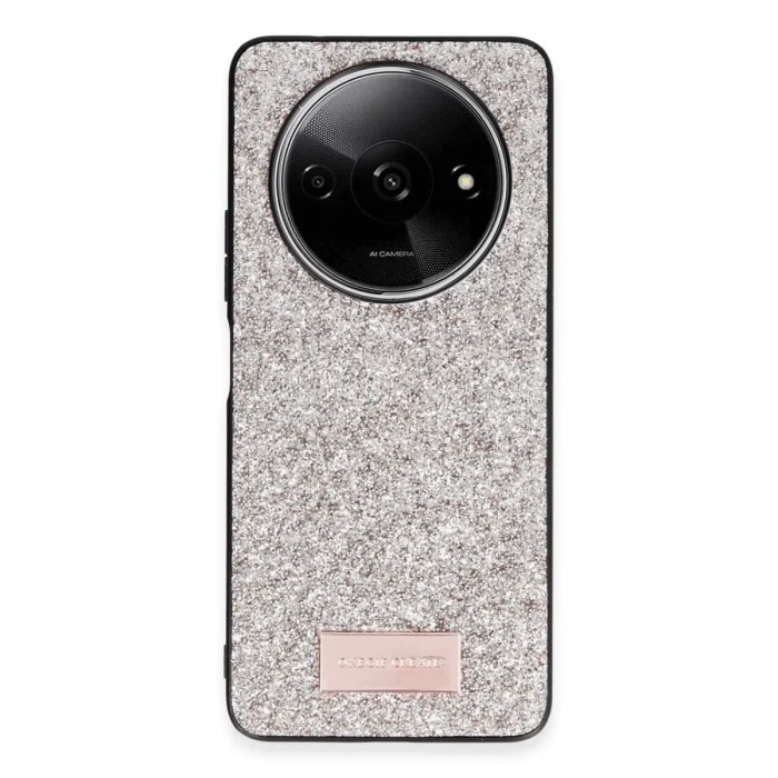 Onegif Xiaomi Redmi A3 4g Bright Simli Kapak - Gold