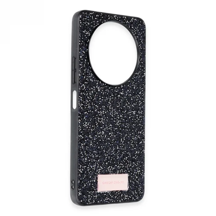 Onegif Xiaomi Redmi A3 4g Bright Simli Kapak - Siyah