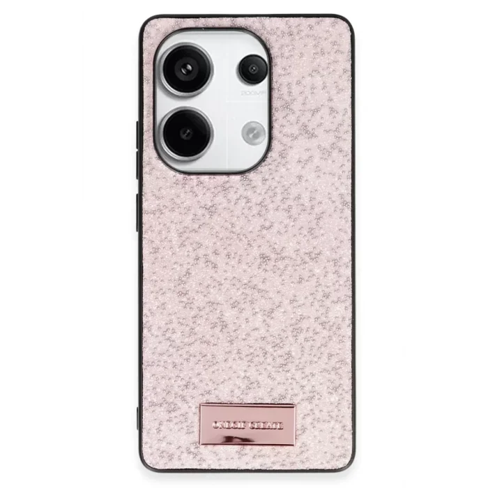 Onegif Xiaomi Redmi Note 13 Pro 4G Uyumlu Bright Simli Kapak - Pembe