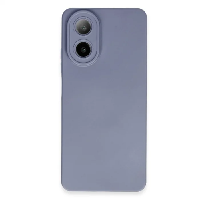 Oppo A38 Kılıf Nano İçi Kadife Silikon - Gri