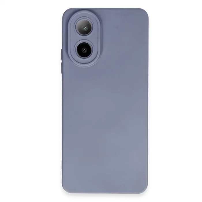 Oppo A38 Kılıf Nano İçi Kadife Silikon - Gri