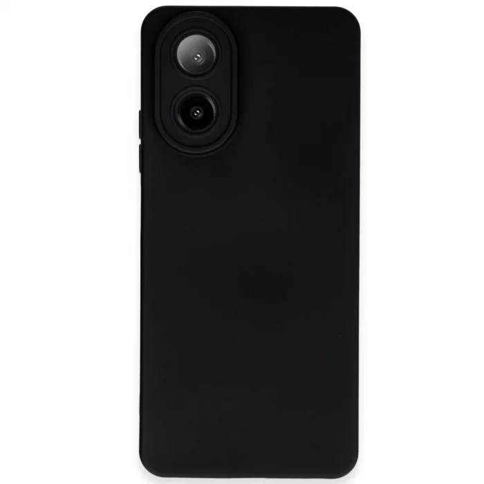 Oppo A38 Kılıf Nano İçi Kadife Silikon - Siyah