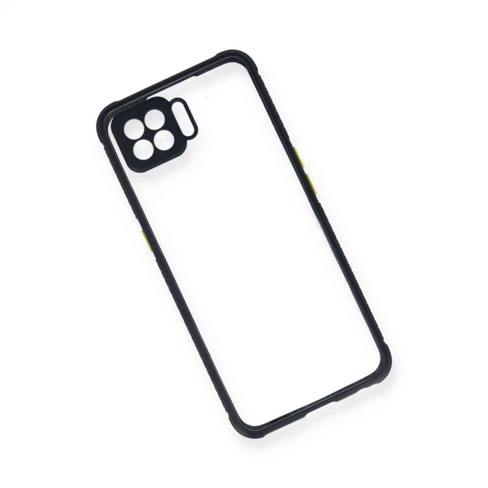 Oppo A73 Kılıf Miami Şeffaf Silikon - Lacivert