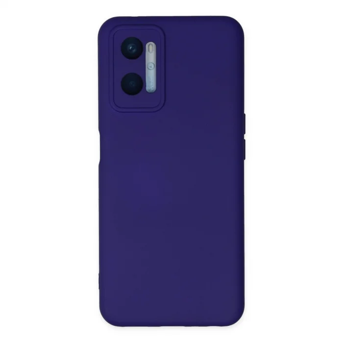 Oppo A96 Kılıf Nano İçi Kadife Silikon - Mor