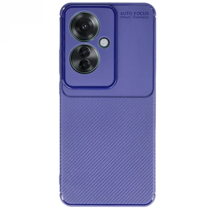 Oppo Reno 11f Kılıf Auto Focus Karbon Kapak - Lacivert