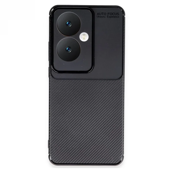Oppo Reno 11f Kılıf Auto Focus Karbon Kapak - Siyah