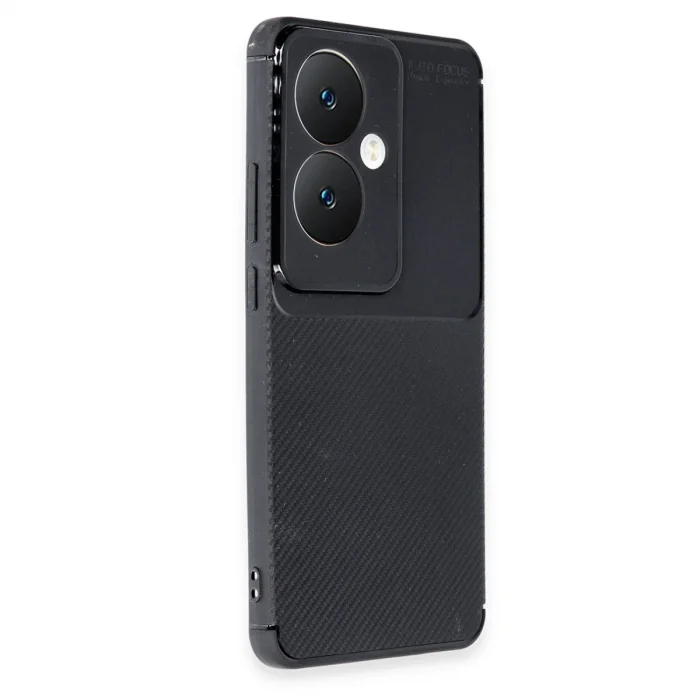 Oppo Reno 11f Kılıf Auto Focus Karbon Kapak - Siyah