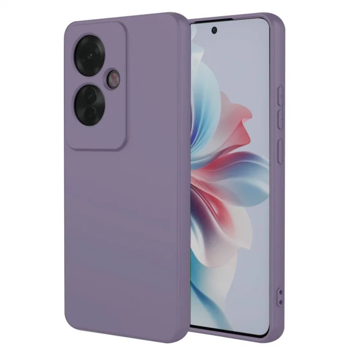 Oppo Reno 11f Kılıf First Silikon - Lila