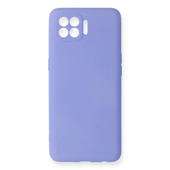 Oppo Reno 4 Lite Kılıf First Silikon - Lila