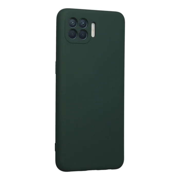 Oppo Reno 4 Lite Kılıf Nano İçi Kadife Silikon - Koyu Yeşil