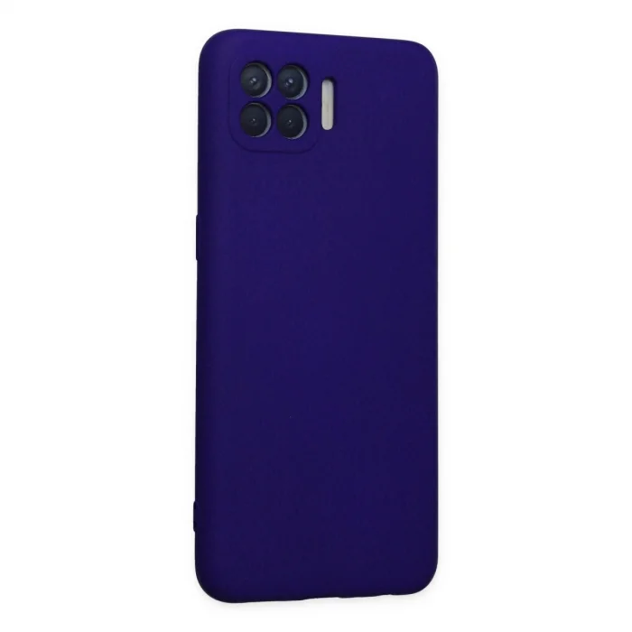 Oppo Reno 4 Lite Kılıf Nano İçi Kadife Silikon - Mor