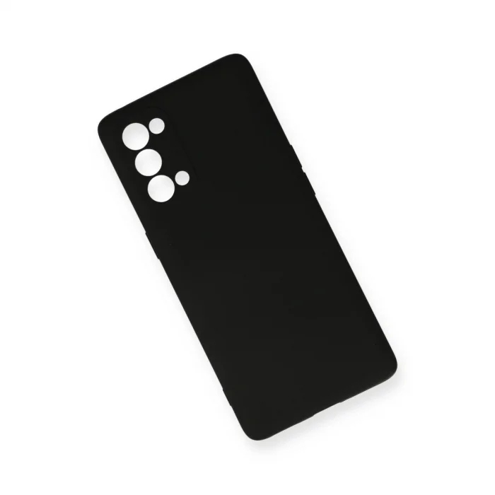 Oppo Reno 5 Kılıf Nano İçi Kadife Silikon - Siyah