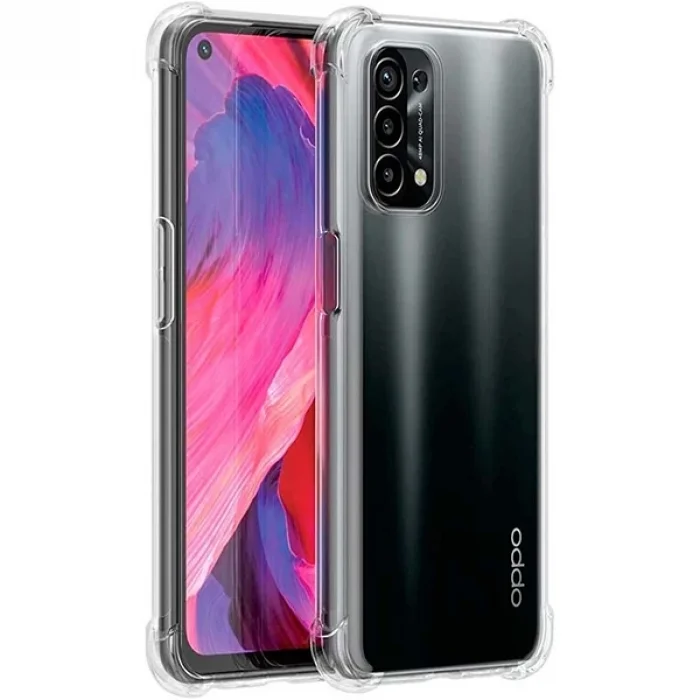 OPPO Reno A54 Kamera Korumalı Shockproof Darbe Emici Silikon Kılıf-(5775)