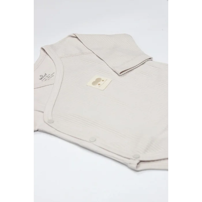 Organic Modal Flying Balloons Kruvaze Uzun Kol Body BS17121 Bej