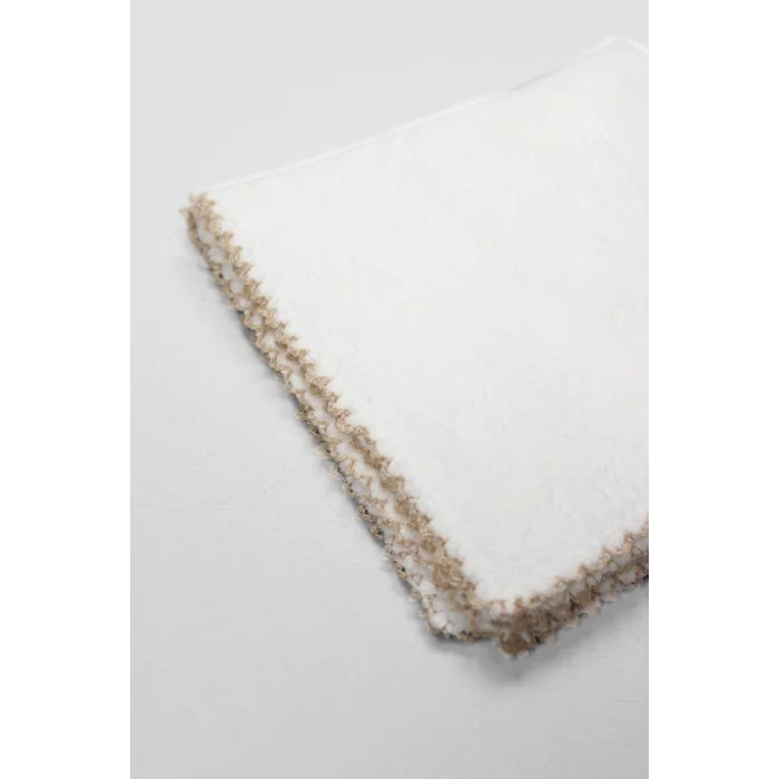 Organik 28x28 6Lı Havlu Mendil 90105 Ekru