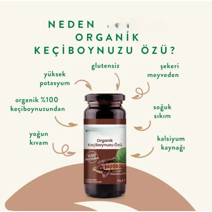 Organik Keçiboynuzu Özü 315 Gr