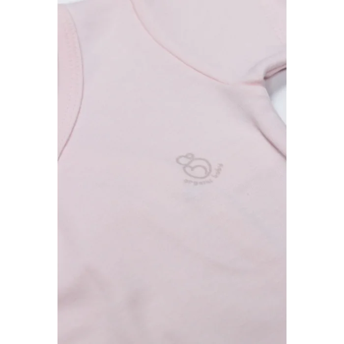 Organik Natural Basic Style Kruvaze Uzun Kol Body BS17102 Pembe
