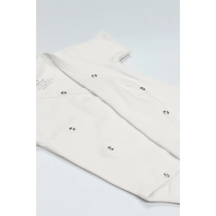 Organik Natural Basic Style Kruvaze Yarım Kol Body BS17101 Ekru