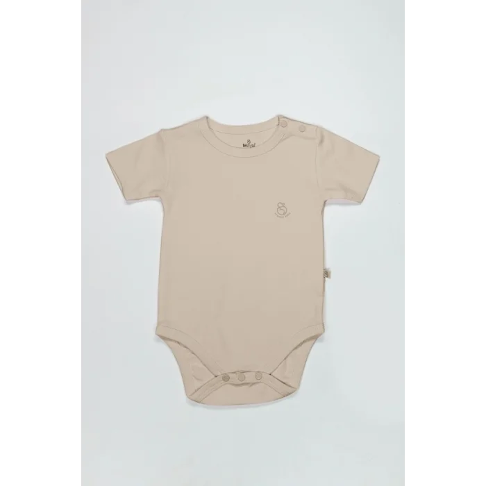 Organik Natural Basic Style Yarım Kol Body BS17103 Bej