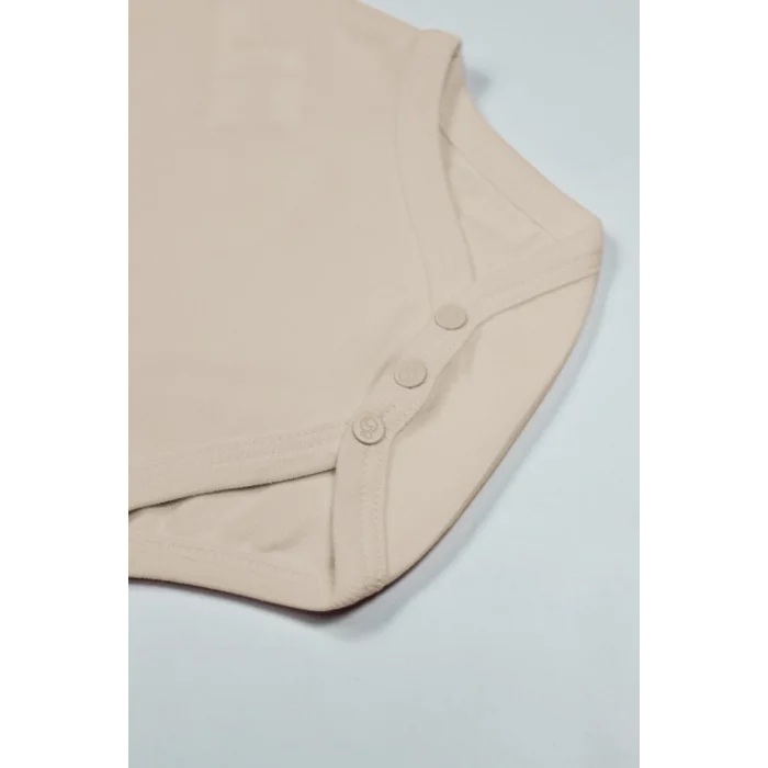 Organik Natural Basic Style Yarım Kol Body BS17103 Bej