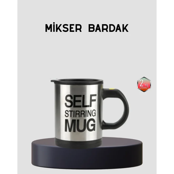 Otomatik Karıştıran Akıllı Kupa – Paslanmaz Çelik Isı Korumalı