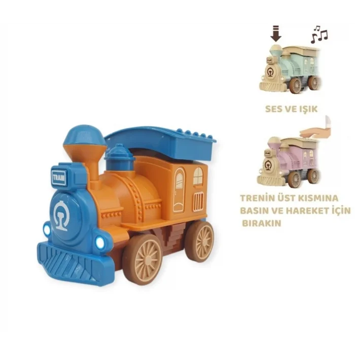 Oyuncak Tren Işıklı Sesli Bas Gitsin 14cm - Mİ - 8068A - 1 ADET