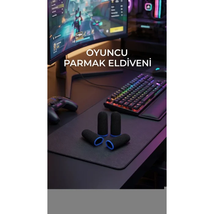 Oyuncu Parmaklık Eldiven Hassas Kontrol Konforlu